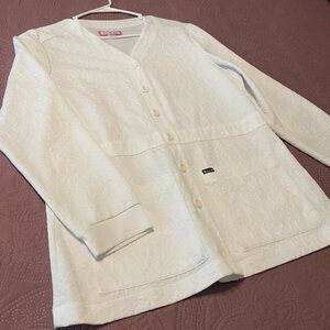 Koi embossed nursing sweater